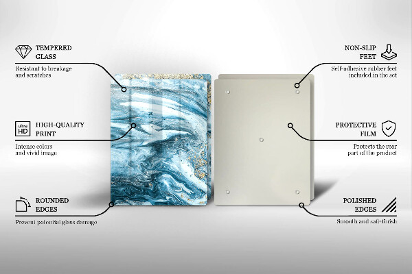 Deska do krojenia Struktura ze złotem