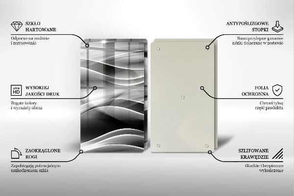 Deska do krojenia Abstrakcja łagodne linie