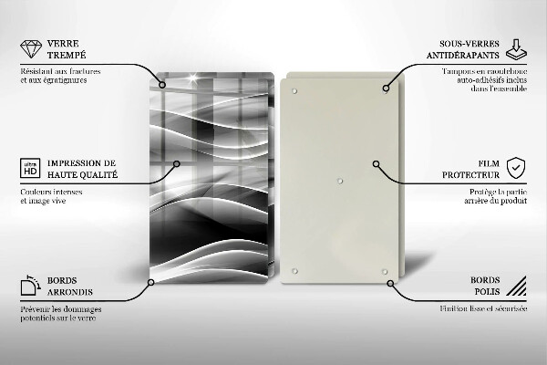 Deska do krojenia Abstrakcja łagodne linie