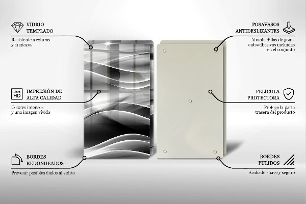 Deska do krojenia Abstrakcja łagodne linie