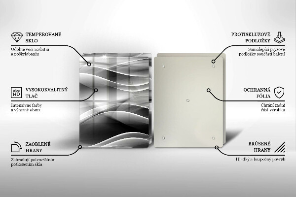 Deska do krojenia Abstrakcja łagodne linie