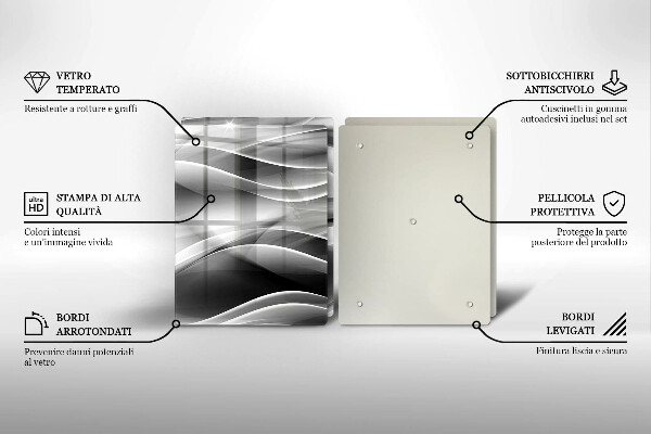 Deska do krojenia Abstrakcja łagodne linie