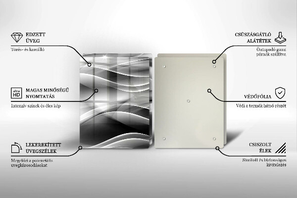 Deska do krojenia Abstrakcja łagodne linie