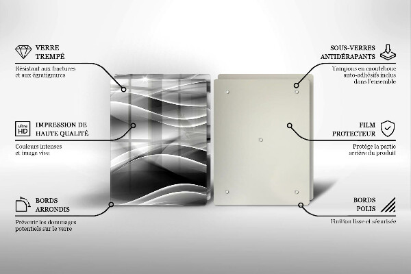 Deska do krojenia Abstrakcja łagodne linie