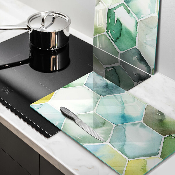 Deska do krojenia Akwarelowe heksagony