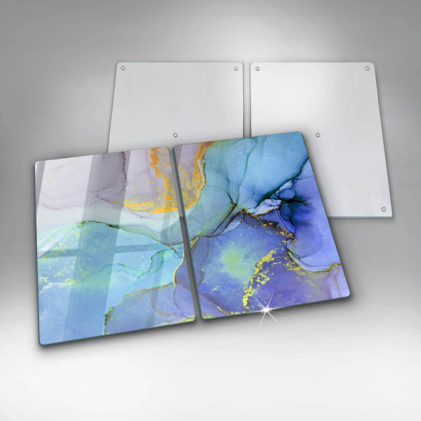 Deska do krojenia Pęknięty kamień złoto