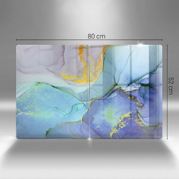 Deska do krojenia Pęknięty kamień złoto