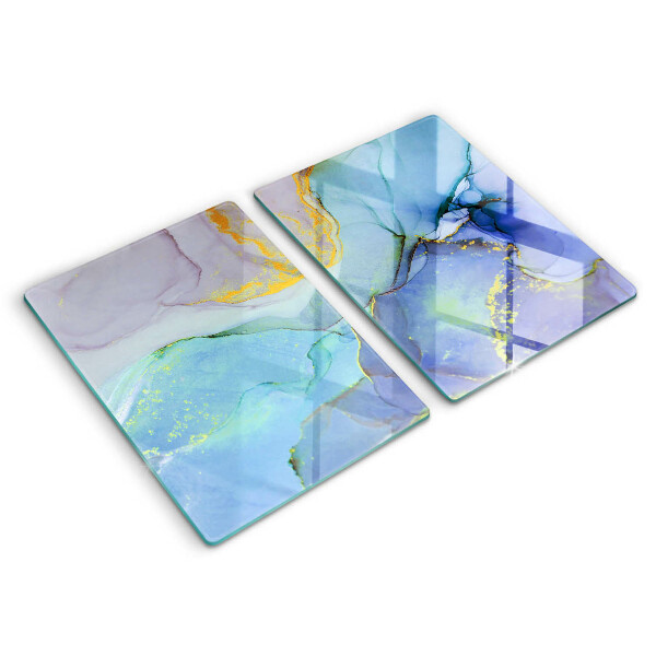 Deska do krojenia Pęknięty kamień złoto