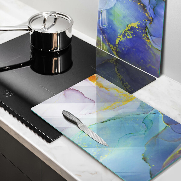 Deska do krojenia Pęknięty kamień złoto