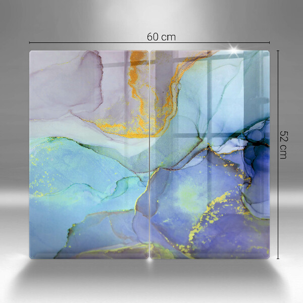 Deska do krojenia Pęknięty kamień złoto