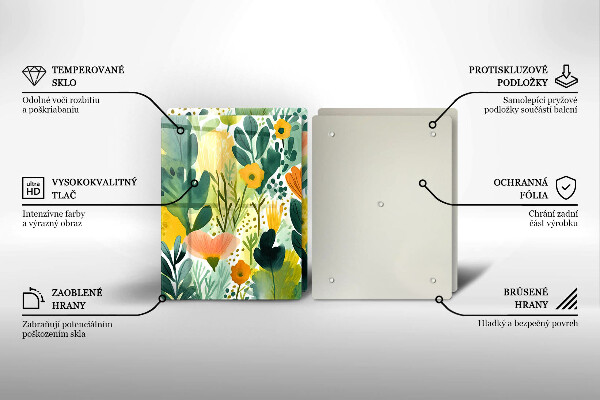 Deska do krojenia Malowane kwiaty