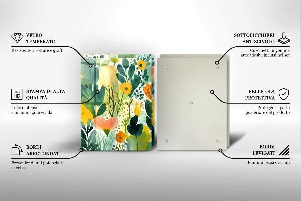 Deska do krojenia Malowane kwiaty