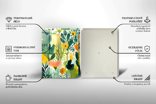 Deska do krojenia Malowane kwiaty