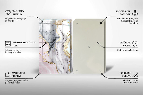 Deska do krojenia Pastelowy marmur