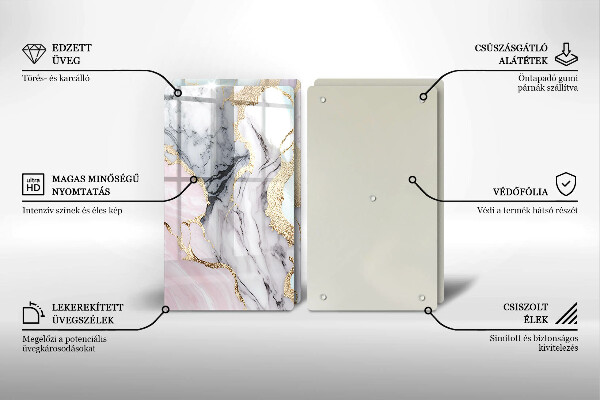 Deska do krojenia Pastelowy marmur