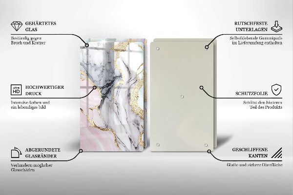 Deska do krojenia Pastelowy marmur