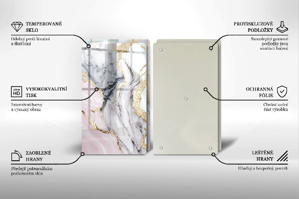 Deska do krojenia Pastelowy marmur