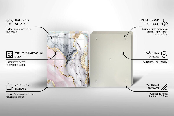 Deska do krojenia Pastelowy marmur