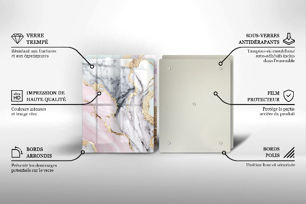 Deska do krojenia Pastelowy marmur