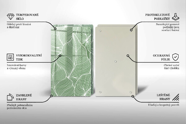 Deska do krojenia Linearne liście