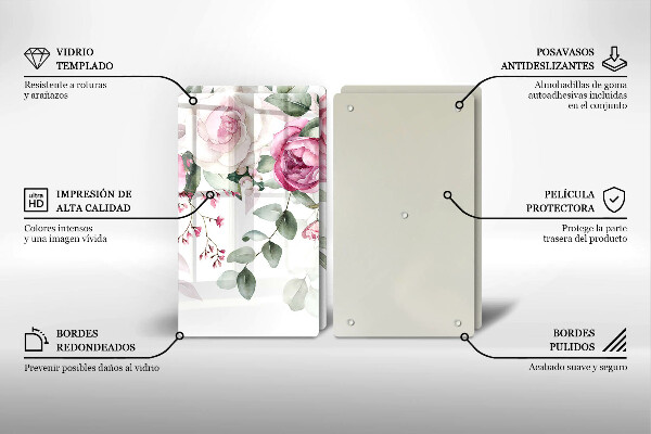 Deska do krojenia Akwarelowe róże