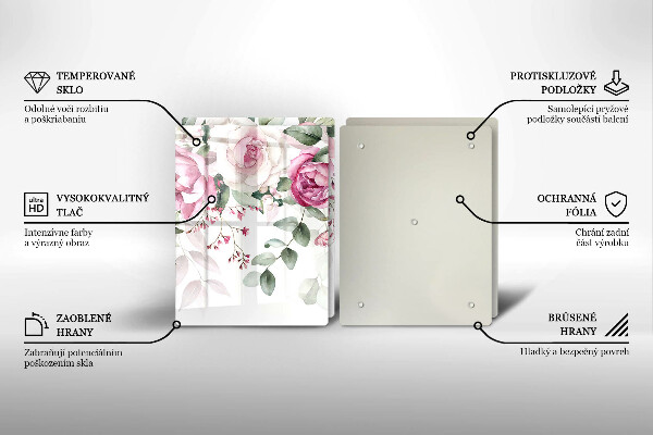 Deska do krojenia Akwarelowe róże