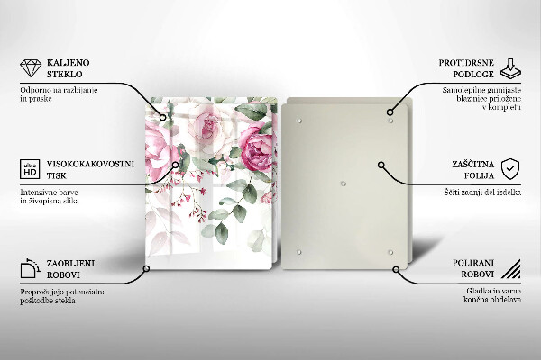 Deska do krojenia Akwarelowe róże