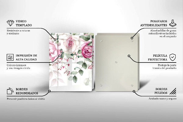 Deska do krojenia Akwarelowe róże