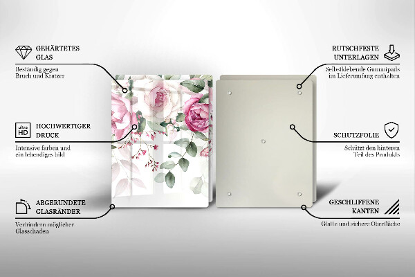 Deska do krojenia Akwarelowe róże