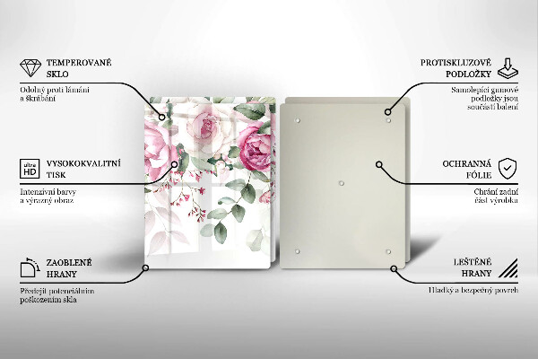 Deska do krojenia Akwarelowe róże