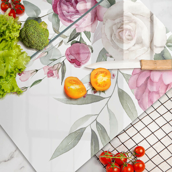 Deska do krojenia Akwarelowe róże