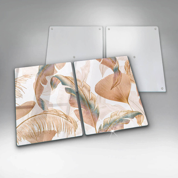 Deska do krojenia Boho pióra i liście