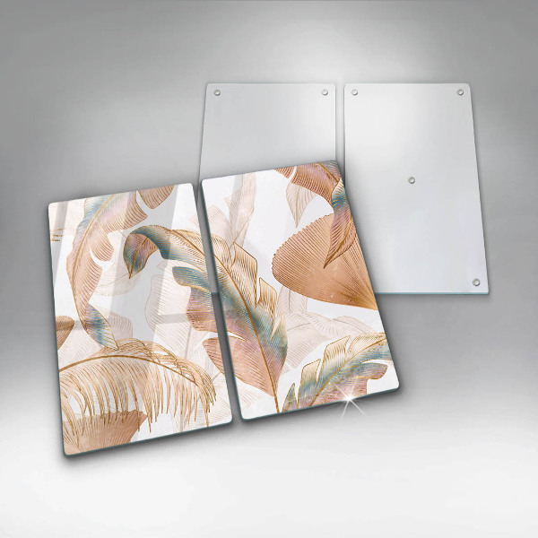 Deska do krojenia Boho pióra i liście