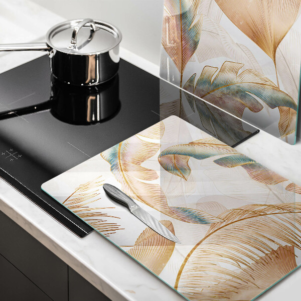 Deska do krojenia Boho pióra i liście