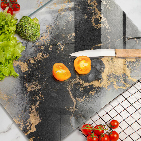 Deska do krojenia Abstrakcja ze złotem