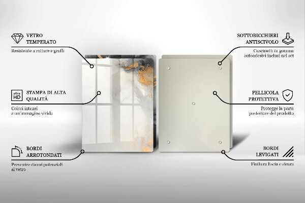 Deska do krojenia Abstrakcja ze złotem