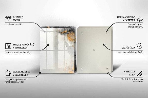 Deska do krojenia Abstrakcja ze złotem
