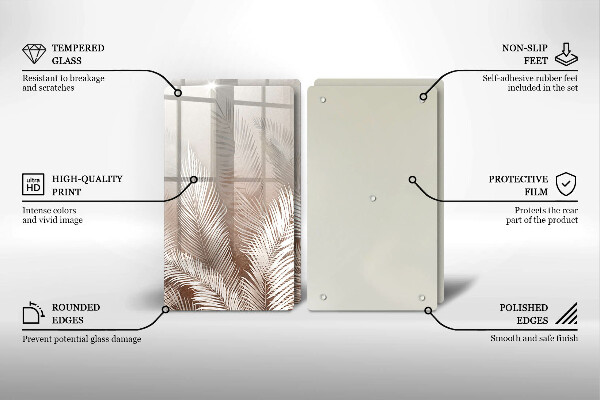 Deska do krojenia Roślinność boho liście