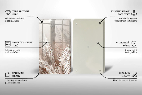 Deska do krojenia Roślinność boho liście