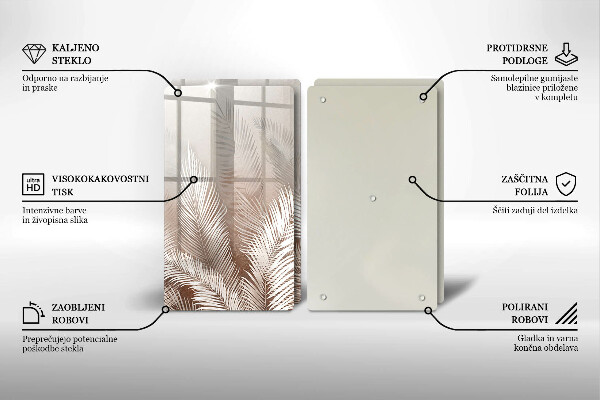 Deska do krojenia Roślinność boho liście