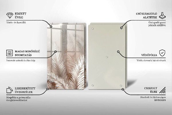 Deska do krojenia Roślinność boho liście