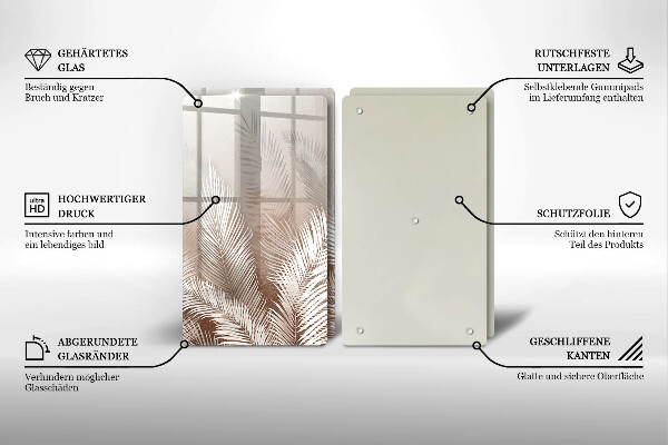 Deska do krojenia Roślinność boho liście