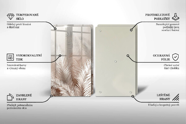 Deska do krojenia Roślinność boho liście