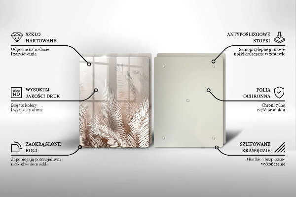 Deska do krojenia Roślinność boho liście