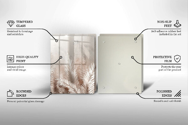 Deska do krojenia Roślinność boho liście