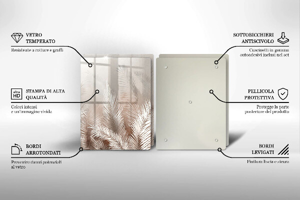 Deska do krojenia Roślinność boho liście