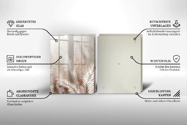 Deska do krojenia Roślinność boho liście