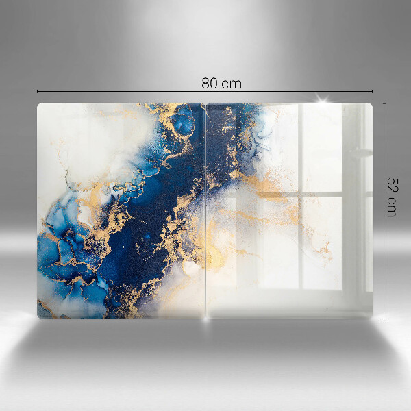 Deska do krojenia Abstrakcja z błękitem