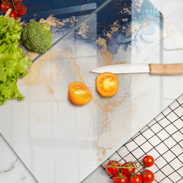 Deska do krojenia Abstrakcja z błękitem