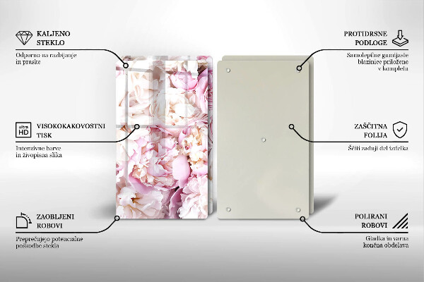 Deska do krojenia Bukiet piwonii